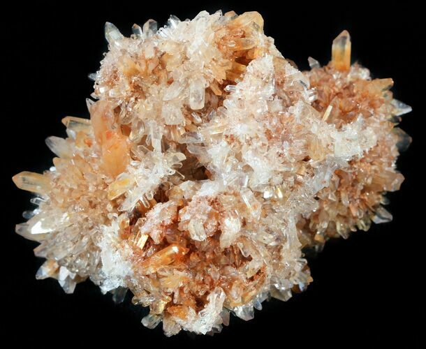 Orange Creedite Crystal Cluster - Durango, Mexico #51658
